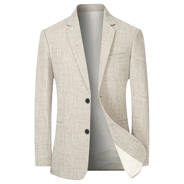 Elvarden | Men's Lightweight Slim-Fit Linen-Blend Blazer