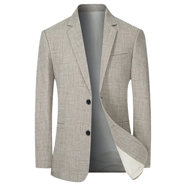 Elvarden | Men's Lightweight Slim-Fit Linen-Blend Blazer