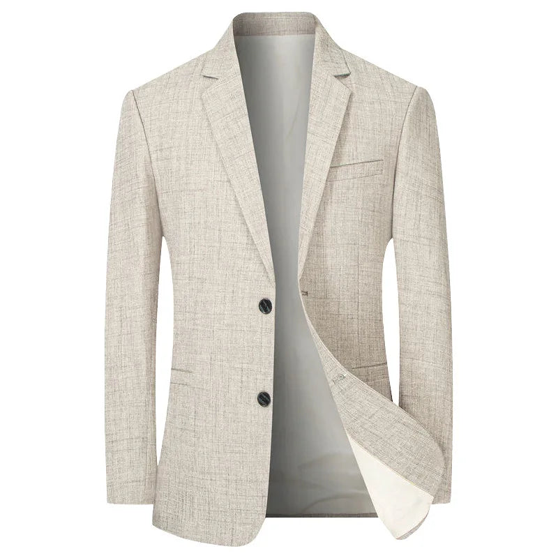 Elvarden | Men's Lightweight Slim-Fit Linen-Blend Blazer