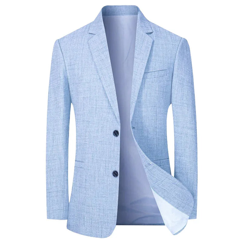 Elvarden | Men's Lightweight Slim-Fit Linen-Blend Blazer