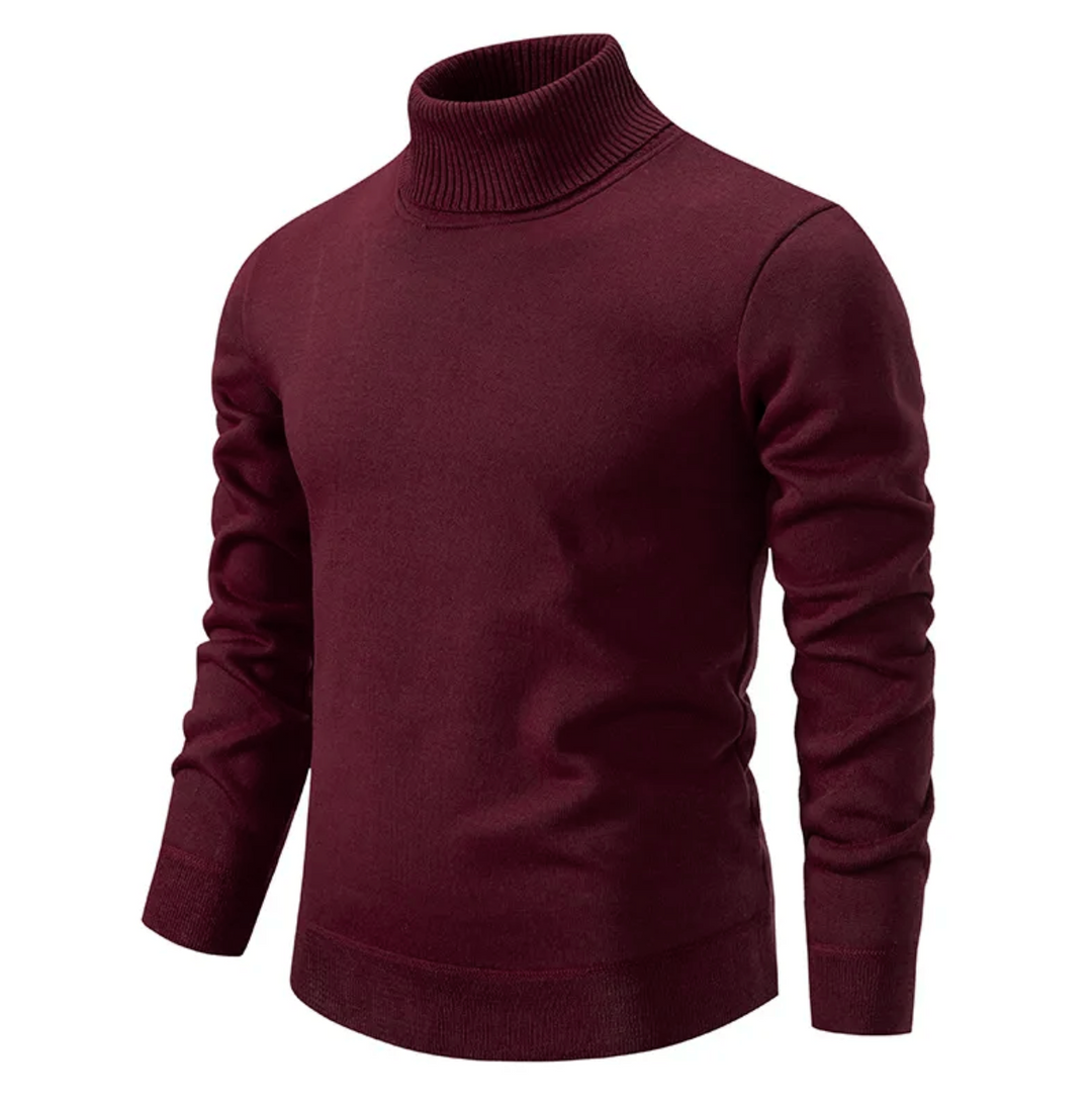 Shelvorn | Men's Luxury Virgin Wool Turtleneck Sweater 3
