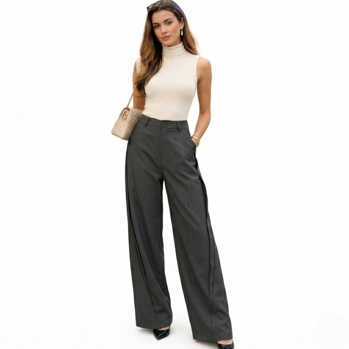 Alina | Women’s Relaxed Wide-Leg Trousers
