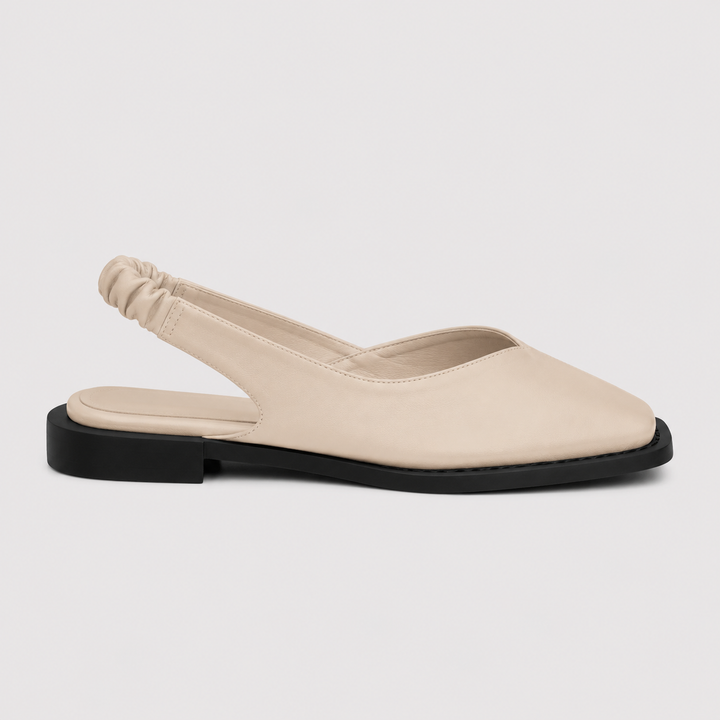 Solvienne | Women's Elegant Square-Toe Flat Mules – Lightweight Cushioned Slip-On Shoes 2