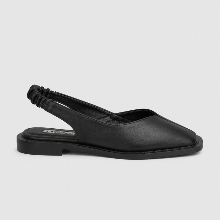 Solvienne | Women's Elegant Square-Toe Flat Mules – Lightweight Cushioned Slip-On Shoes 3
