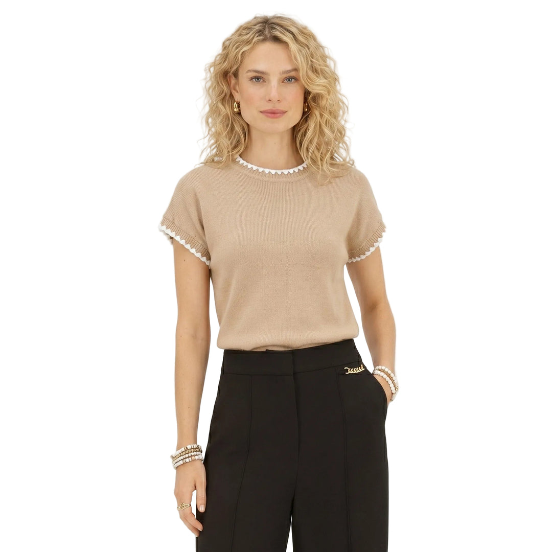 Ameline | Women’s Short-Sleeve Knit Sweater
