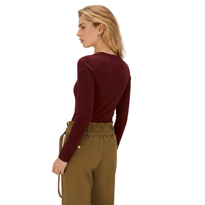 Arielle | Women’s Structured Shoulder V-Neck Top
