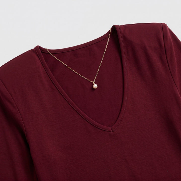 Arielle | Women’s Structured Shoulder V-Neck Top