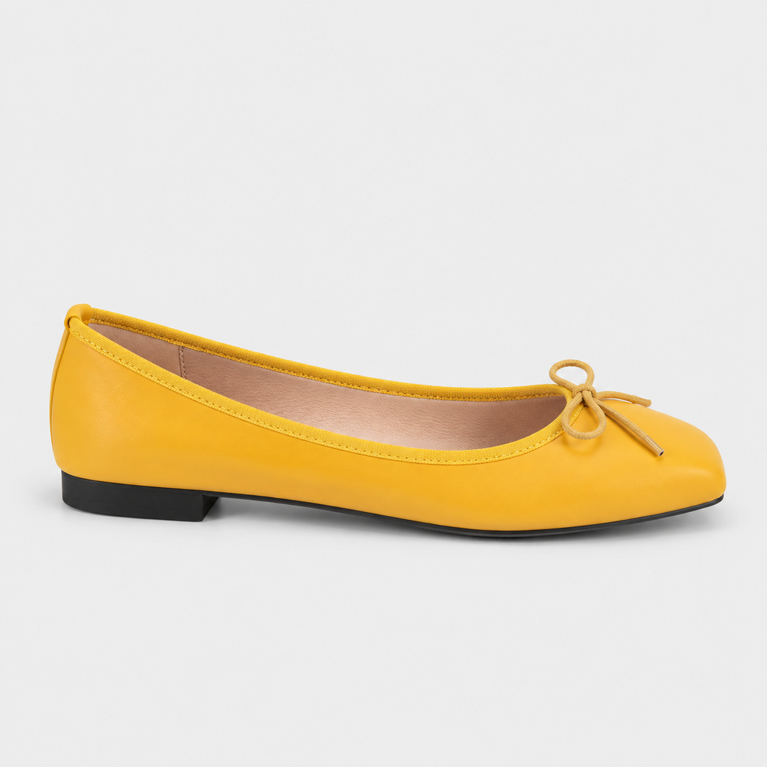 Bowelisse | Women's Elegant Bow Ballet Mules – Round-Toe Slip-On Flat Shoes 5