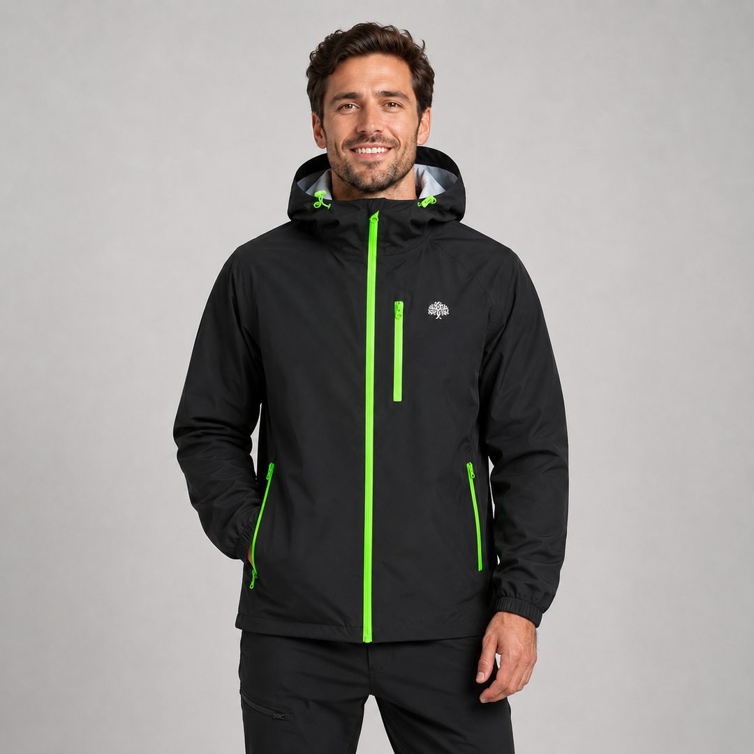 Aerwick | Men’s Lightweight Water-Resistant Hooded Rain Jacket