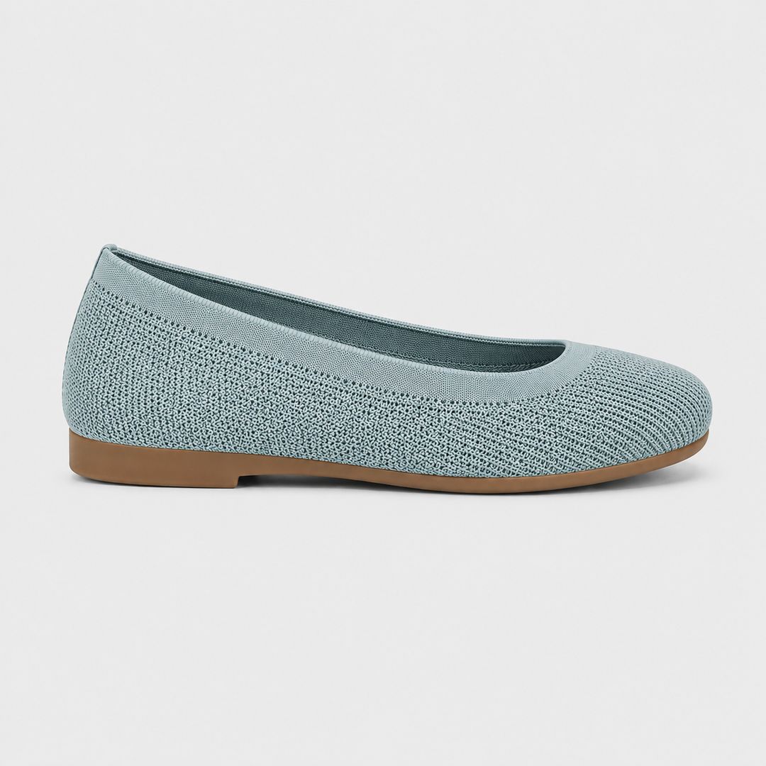 Knitelia | Women's Lightweight Breathable Knit Ballet Flats – Flexible Slip-On Shoes 6