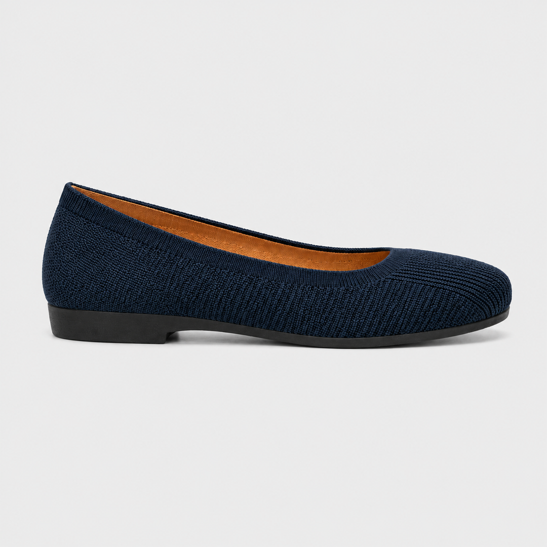 Knitelia | Women's Lightweight Breathable Knit Ballet Flats – Flexible Slip-On Shoes 5
