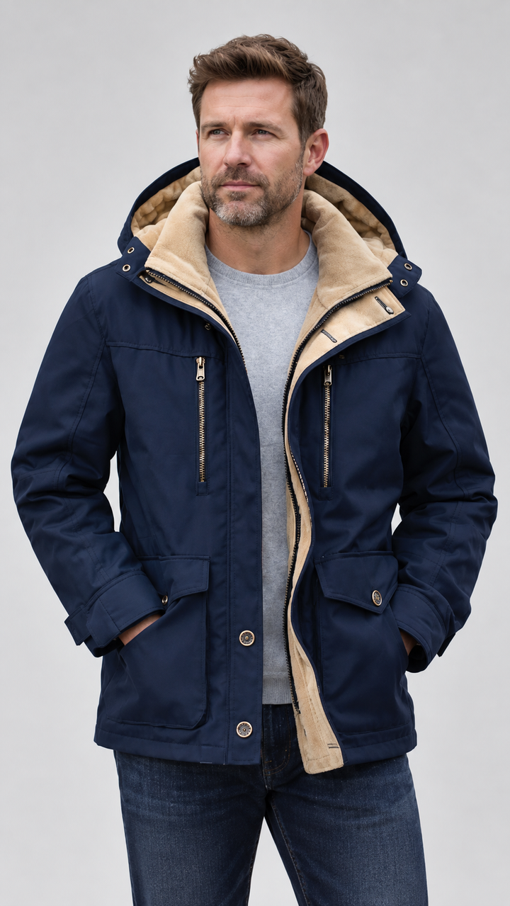 Nordaven | Men’s Waterproof Fleece-Lined Winter Jacket