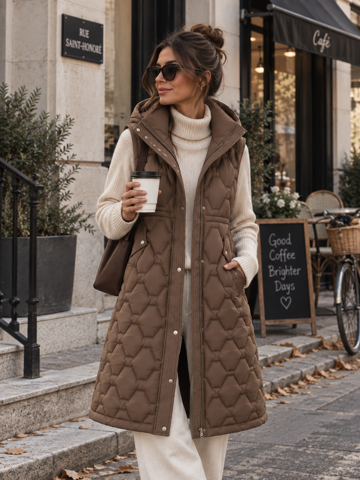Avenmonta | Women's Long Hooded Quilted Puffer Parka Coat 2