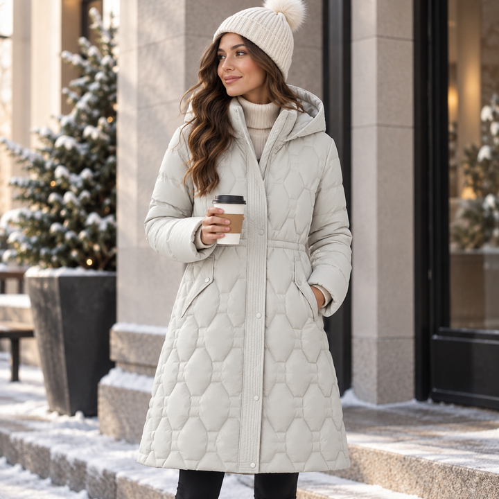 Avenmonta | Women's Long Hooded Quilted Puffer Parka Coat 1
