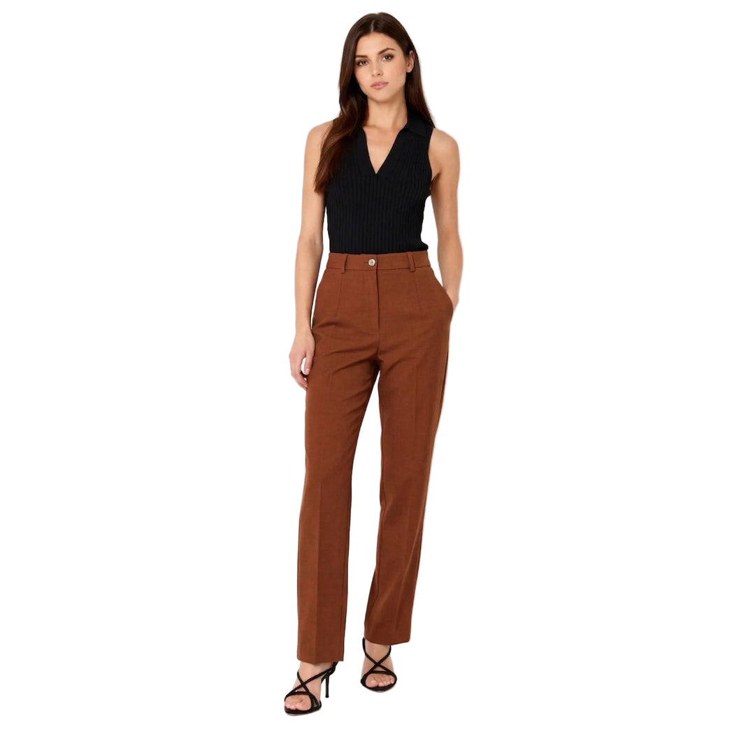Elara | Women’s High-Waisted Tailored Trousers