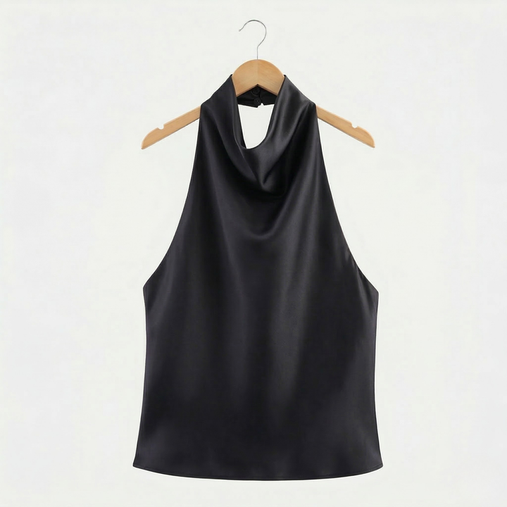 Elodie | Women’s Satin Halter Neck Top