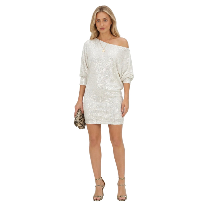 Estelle | Women’s One-Shoulder Sequin Mini Dress