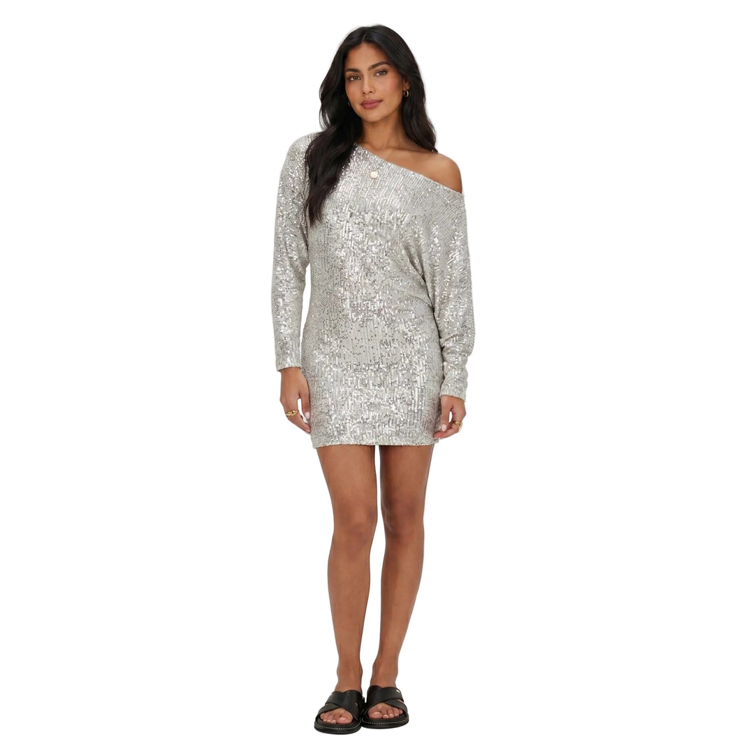 Estelle | Women’s One-Shoulder Sequin Mini Dress
