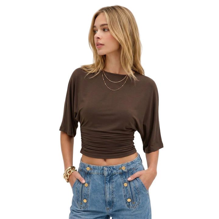 Evelina | Women’s Dolman Sleeve Crop Top