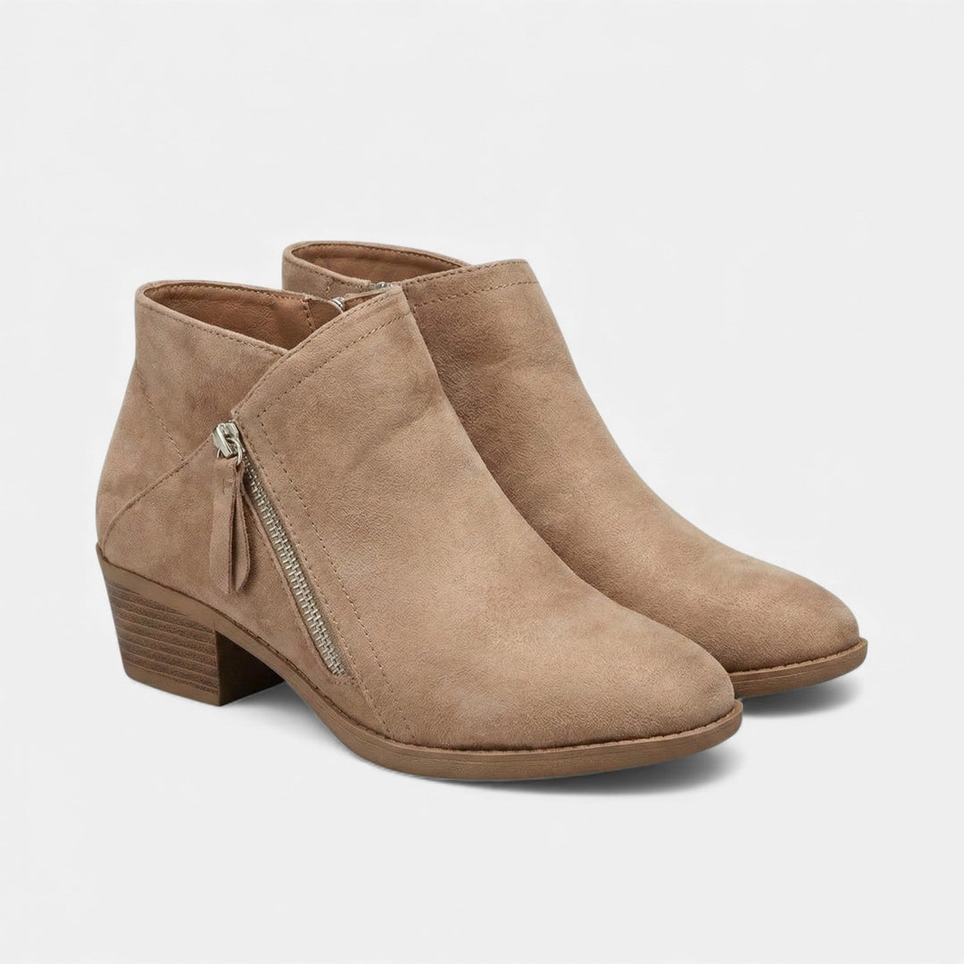 Orthelia | Women's Arch-Support Zip-Up Ankle Boots