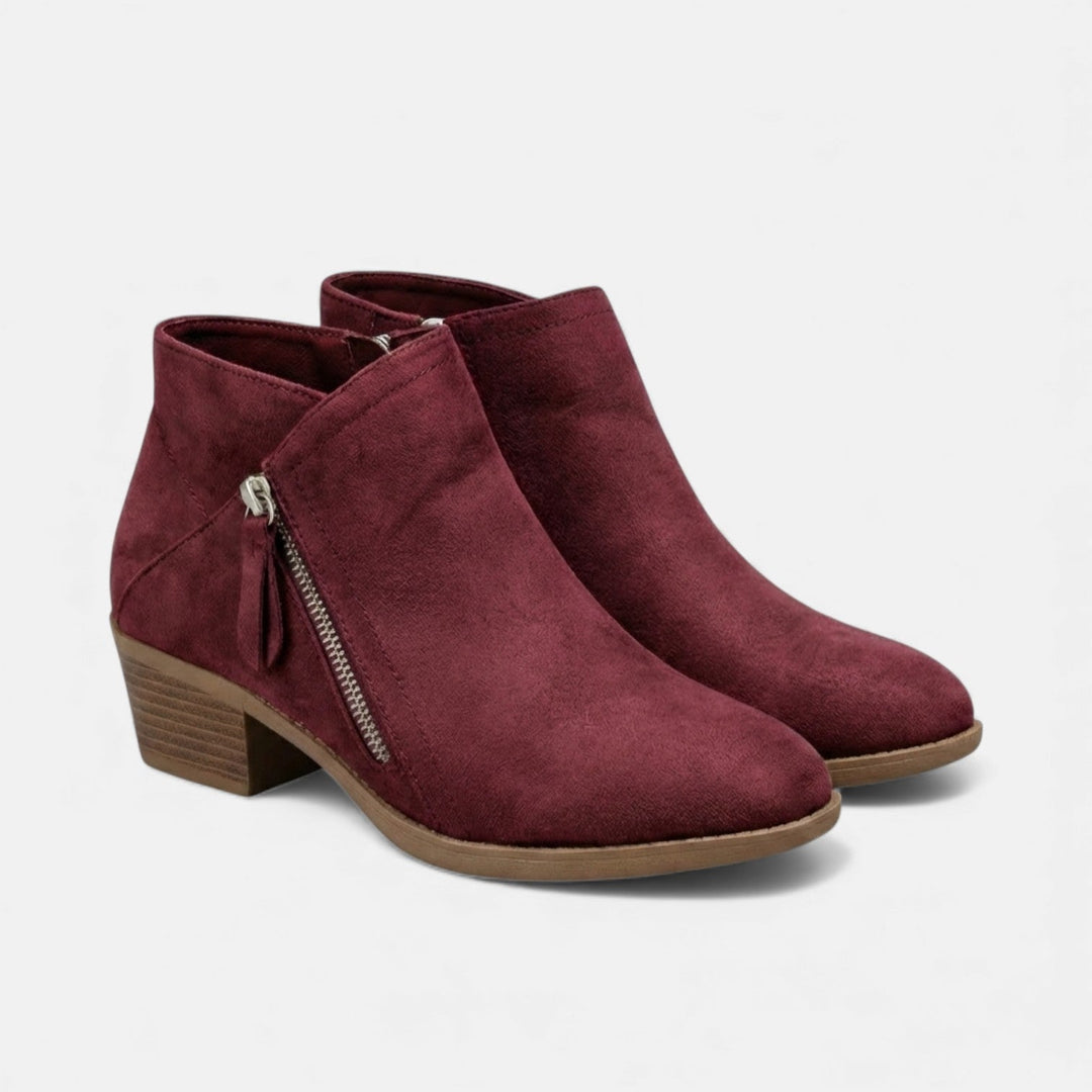 Orthelia | Women's Arch-Support Zip-Up Ankle Boots