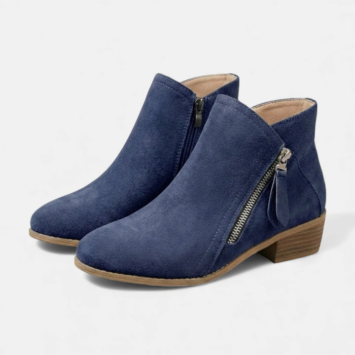 Orthelia | Women's Arch-Support Zip-Up Ankle Boots