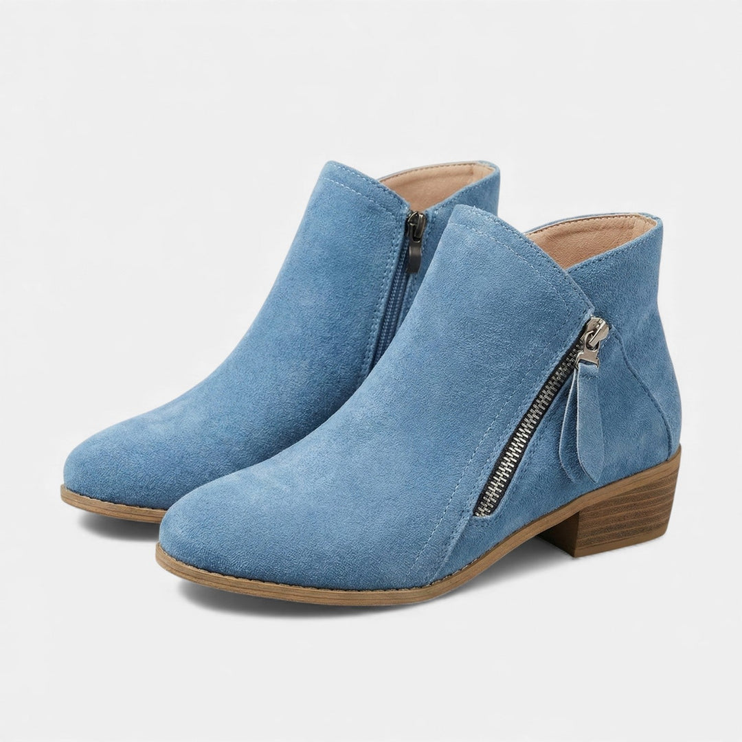Orthelia | Women's Arch-Support Zip-Up Ankle Boots