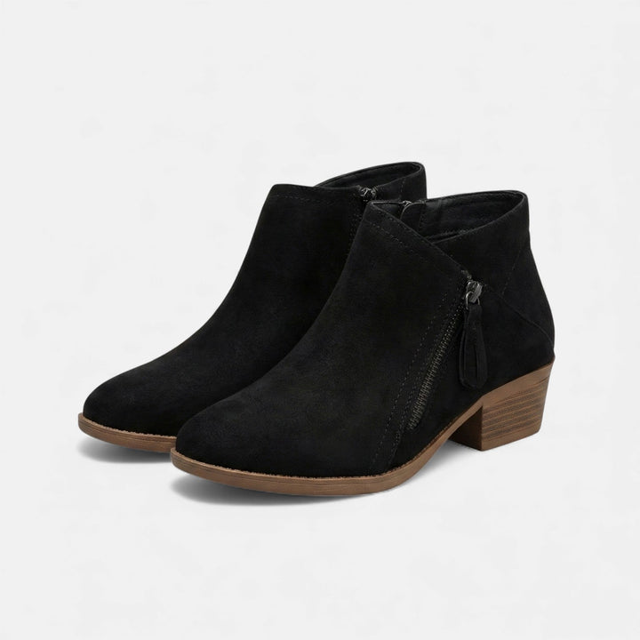 Orthelia | Women's Arch-Support Zip-Up Ankle Boots