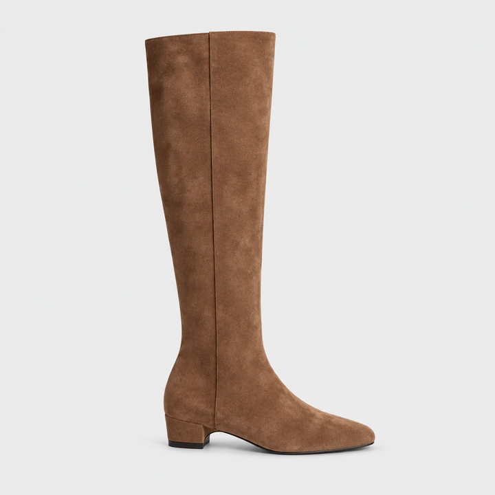Virelmont | Women's Square-Toe Knee-High Boots – Elegant Block Heel Tall Boots 3