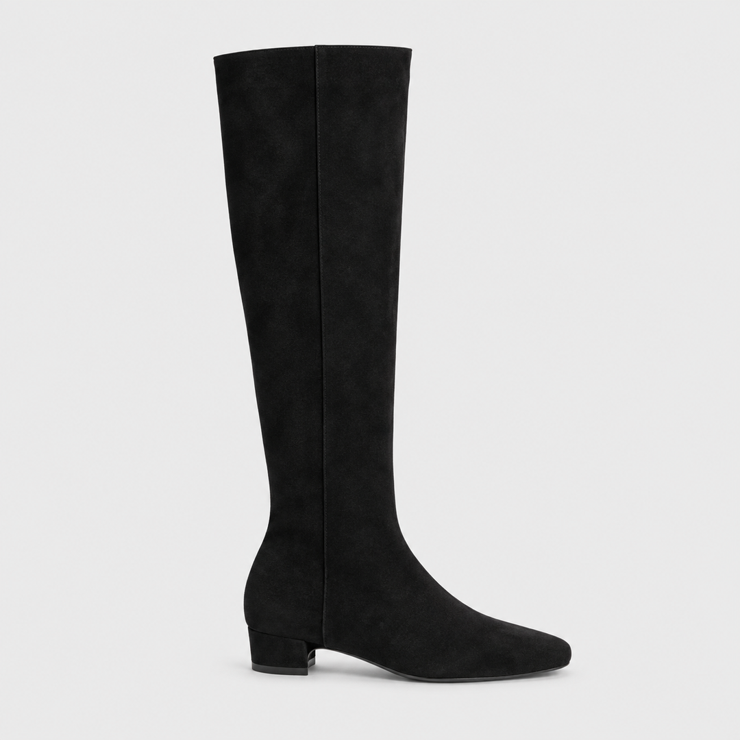 Virelmont | Women's Square-Toe Knee-High Boots – Elegant Block Heel Tall Boots 4