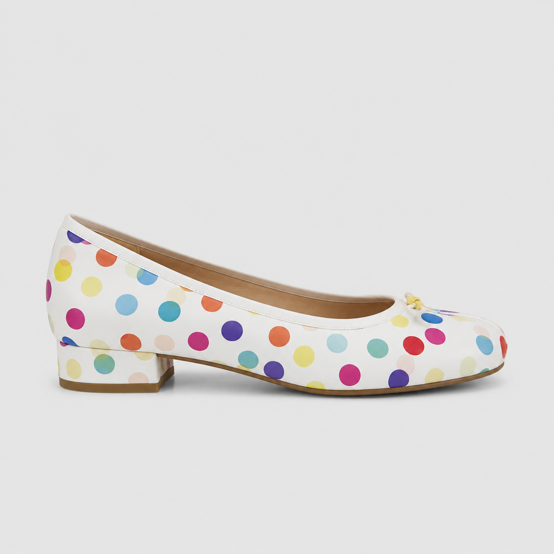 Elowyn | Women's Elegant Bow Ballet Flats – Round-Toe Lightweight Slip-On Shoes 6