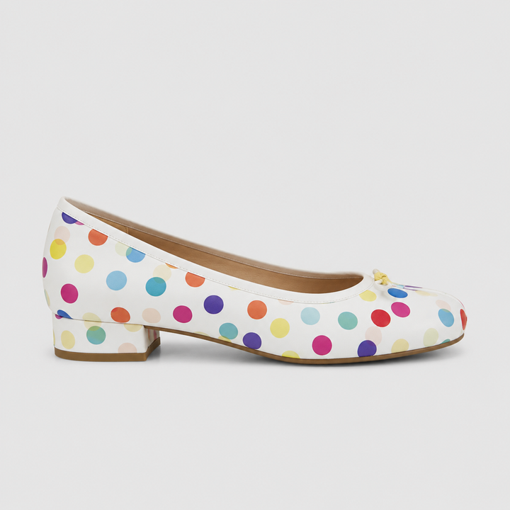 Elowyn | Women's Elegant Bow Ballet Flats – Round-Toe Lightweight Slip-On Shoes 6