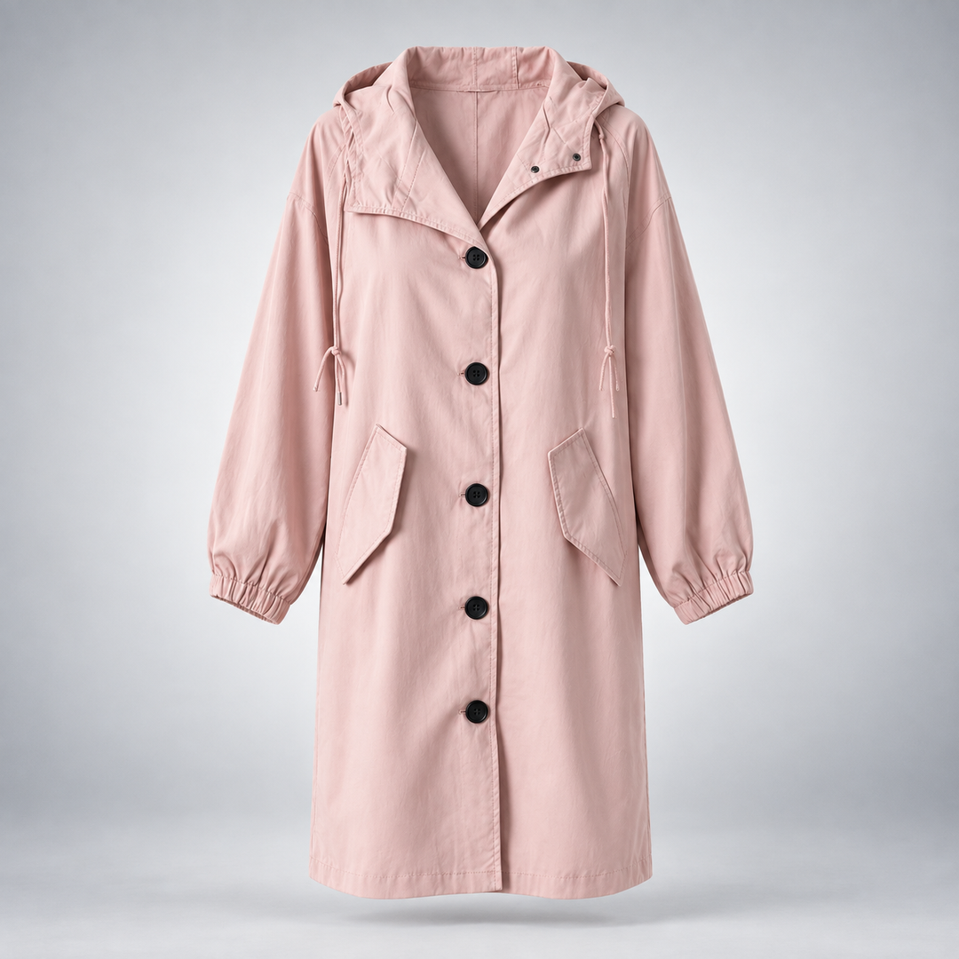 Valerisse | Women's Elegant Longline Trench Coat – Relaxed Tailored Outerwear 5