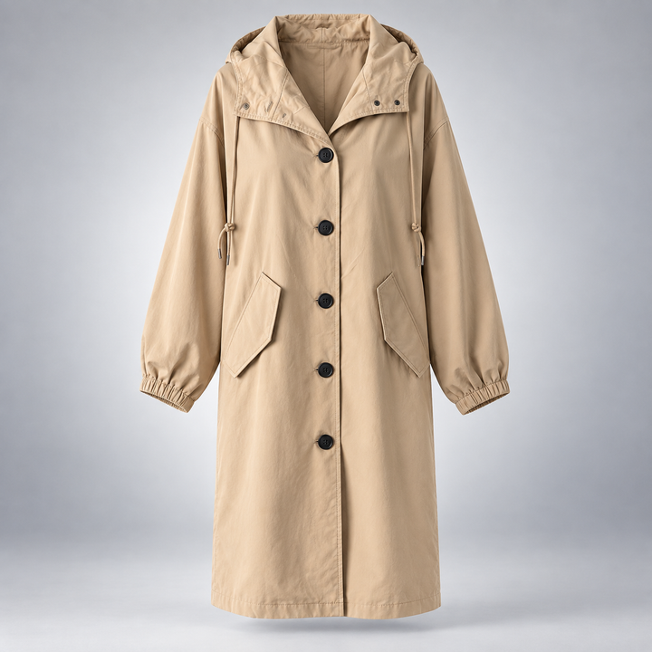 Valerisse | Women's Elegant Longline Trench Coat – Relaxed Tailored Outerwear 2