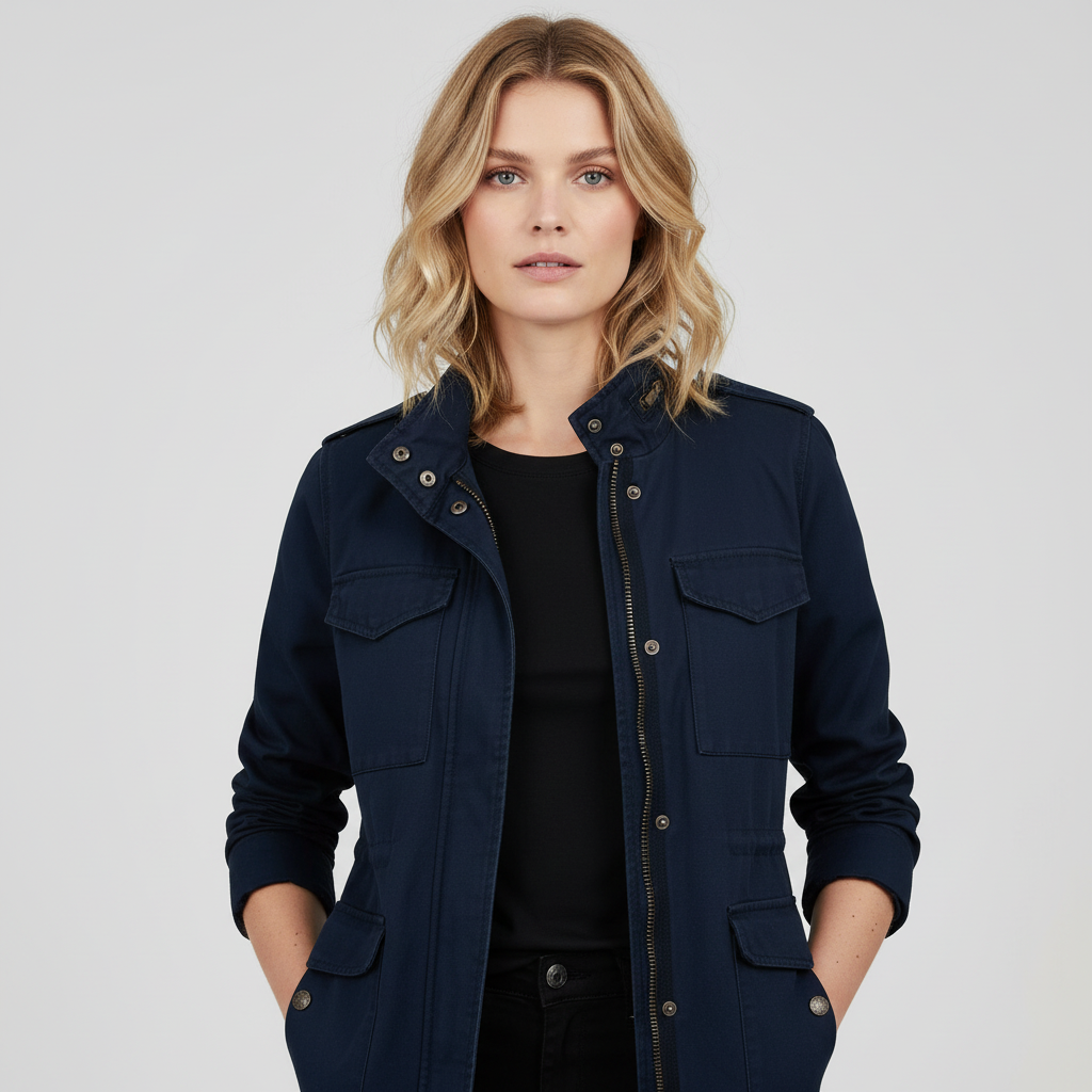 Viremontelle | Women's Relaxed Zip-Up Jacket – Elegant Lightweight Casual Outerwear 1