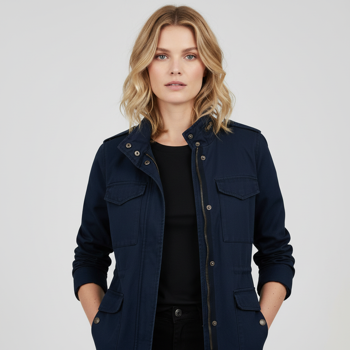Viremontelle | Women's Relaxed Zip-Up Jacket – Elegant Lightweight Casual Outerwear 1
