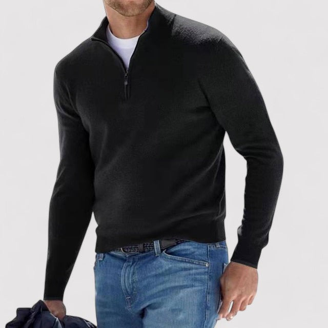 Caelmont | Men's Luxury Cashmere Half-Zip Sweater 5