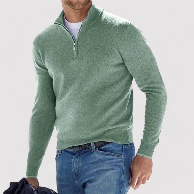 Caelmont | Men's Luxury Cashmere Half-Zip Sweater 3