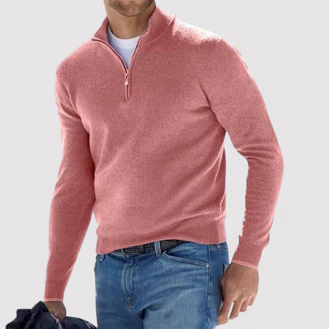 Caelmont | Men's Luxury Cashmere Half-Zip Sweater 2