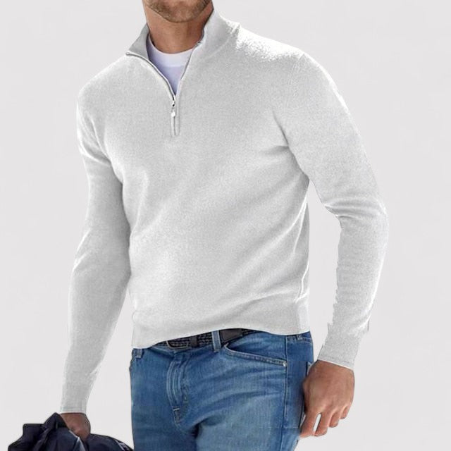 Caelmont | Men's Luxury Cashmere Half-Zip Sweater 6