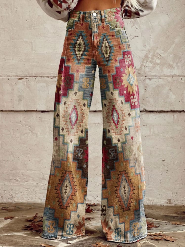 Orlavia | Women’s Relaxed Printed Trousers