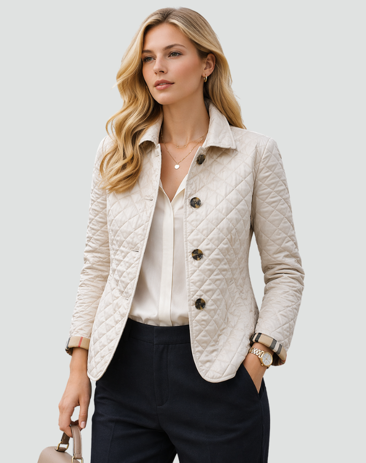 Quilara | Women’s Tailored Diamond-Quilted Puffer Jacket