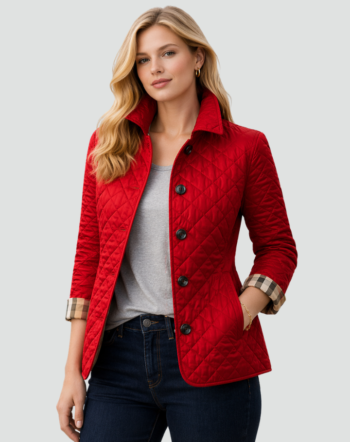Quilara | Women’s Tailored Diamond-Quilted Puffer Jacket