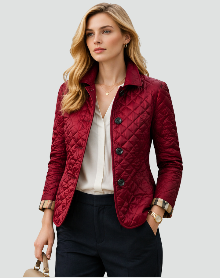 Quilara | Women’s Tailored Diamond-Quilted Puffer Jacket