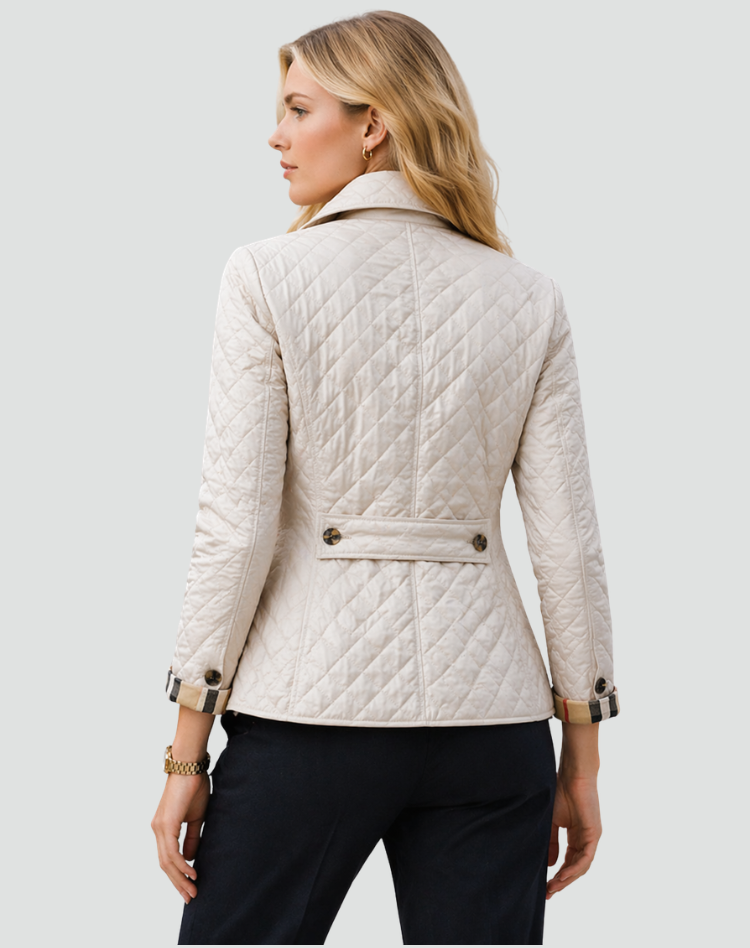 Quilara | Women’s Tailored Diamond-Quilted Puffer Jacket