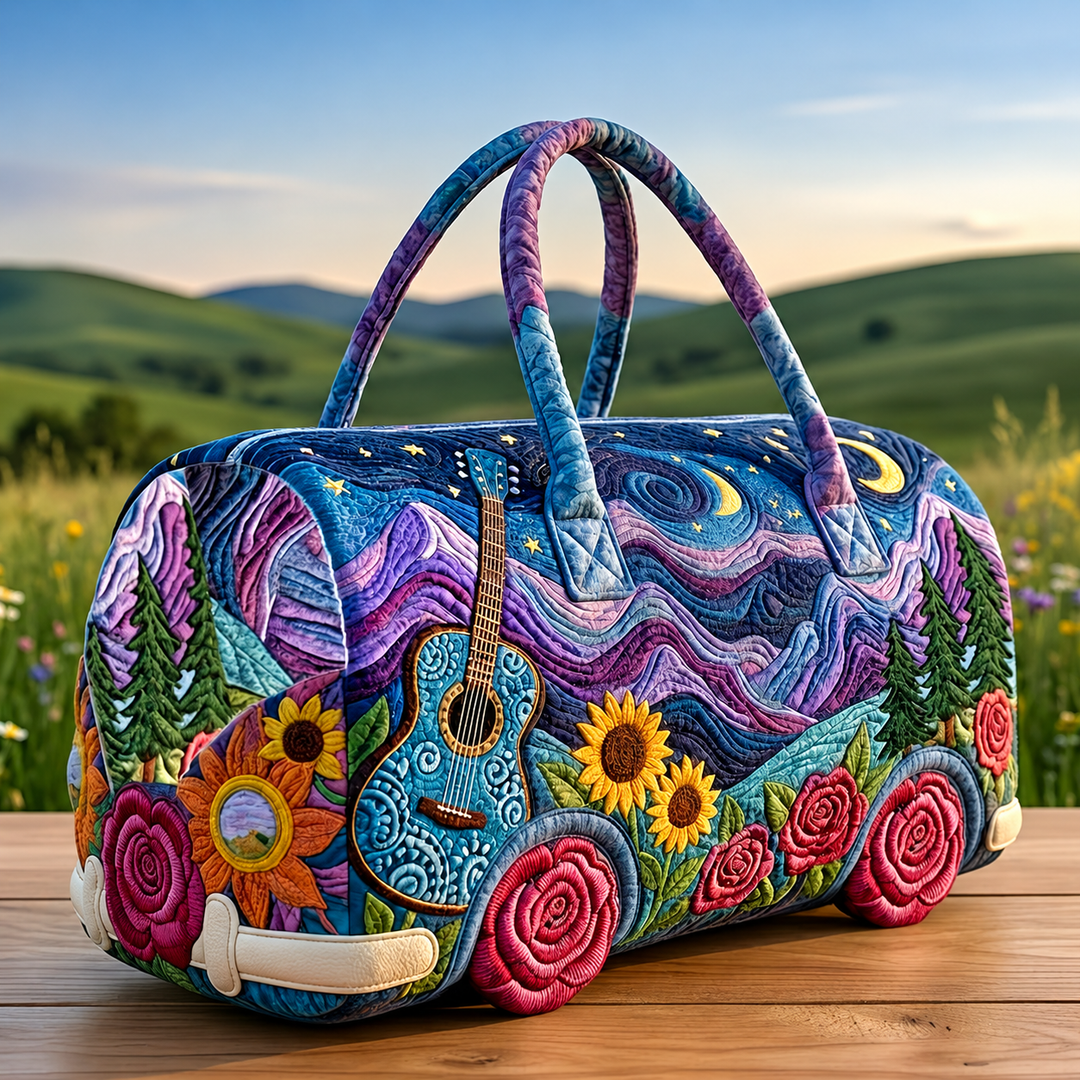 Melovaire | Printed Weekend Duffle Bag with Spacious Storage & Carry Handles 1
