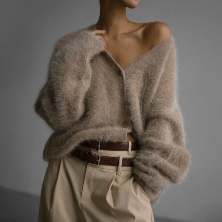 Casmielle | Women's Luxury Oversized Cashmere Cardigan 2