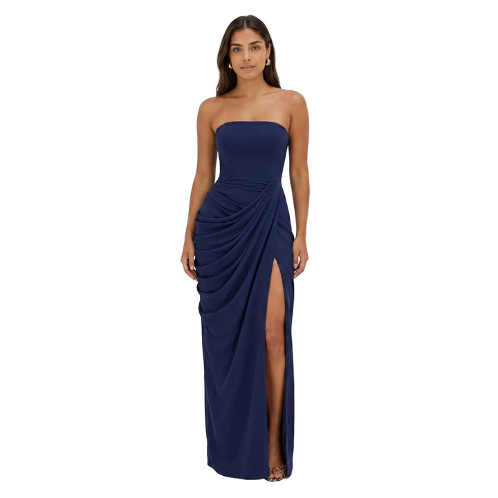 Seraphine | Women’s Strapless Draped Maxi Dress