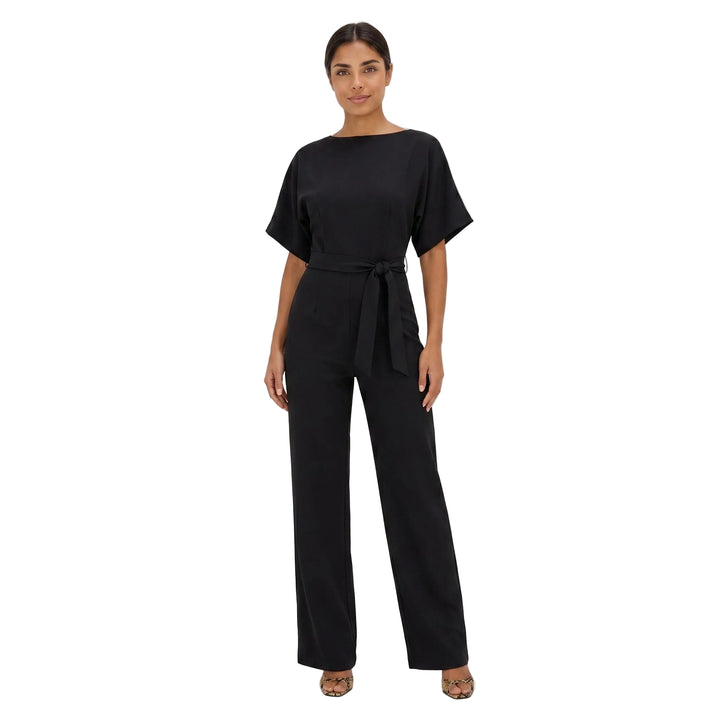 Solenne | Women’s Tie-Waist Wide-Leg Jumpsuit