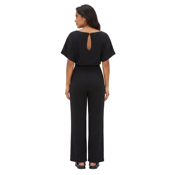 Solenne | Women’s Tie-Waist Wide-Leg Jumpsuit